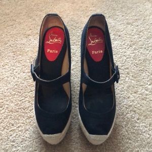 Louboutin platform.